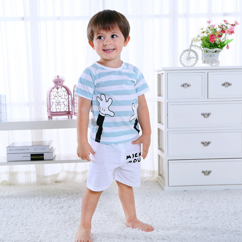 Ensemble 2 pièces en coton pour garçon Mickey Mouse