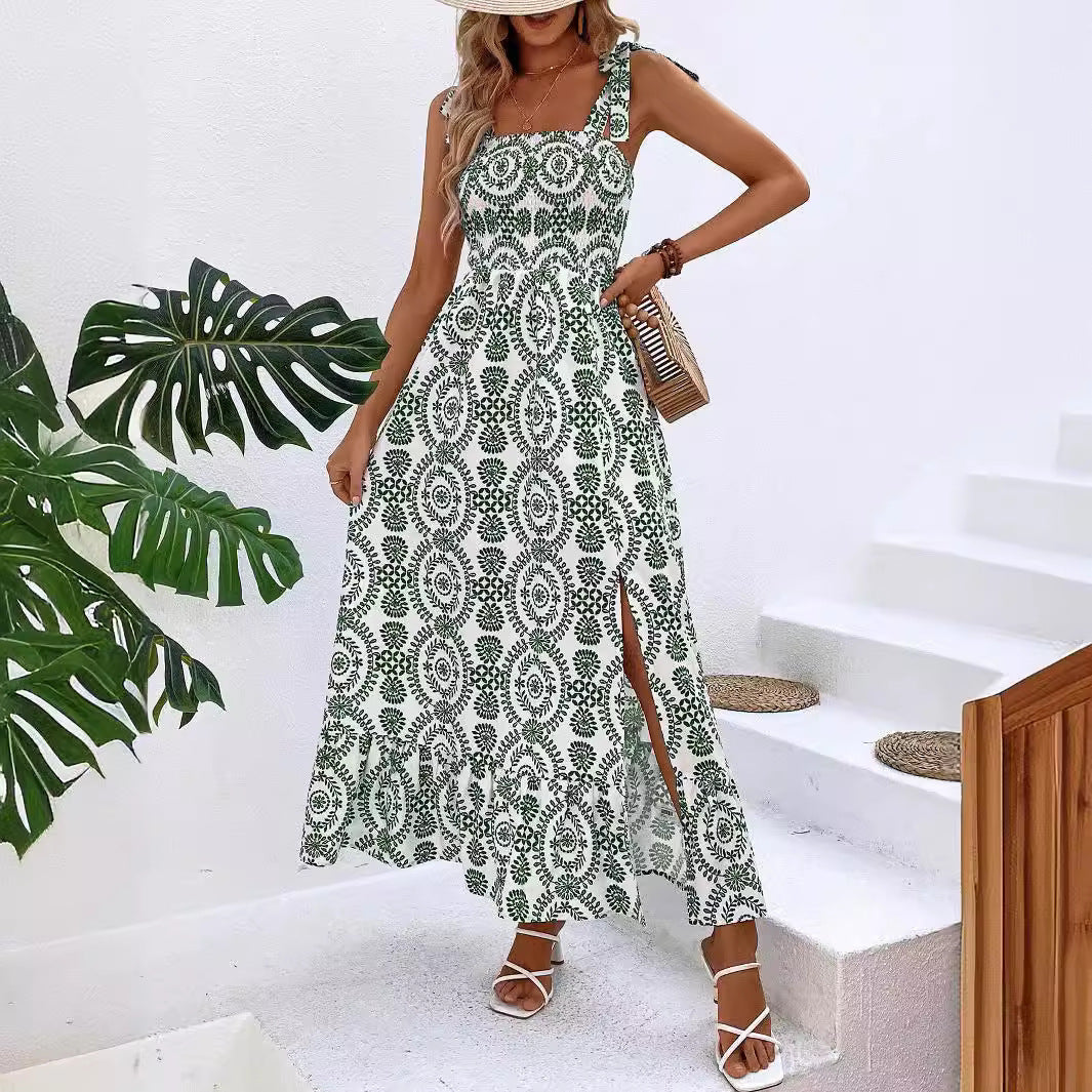 Robe d'été à bretelles pour femme Sally