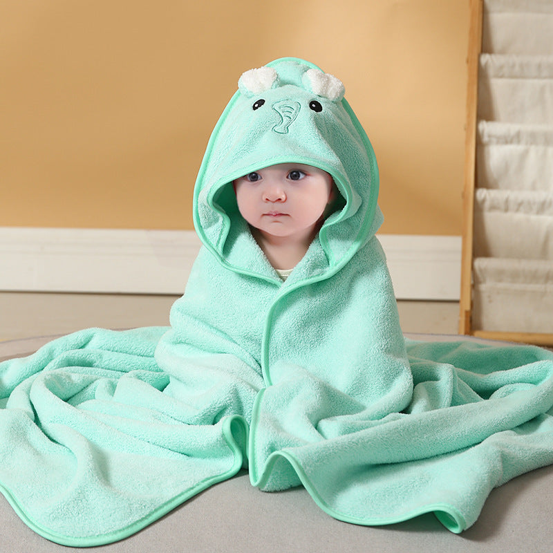 Serviette de bain douce avec cape pour bébé