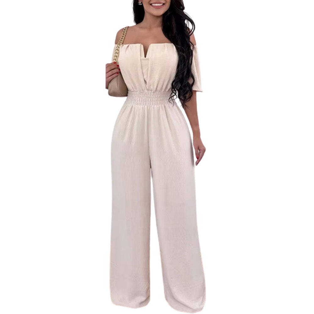 Combinaison ample à col dénudé pour femme