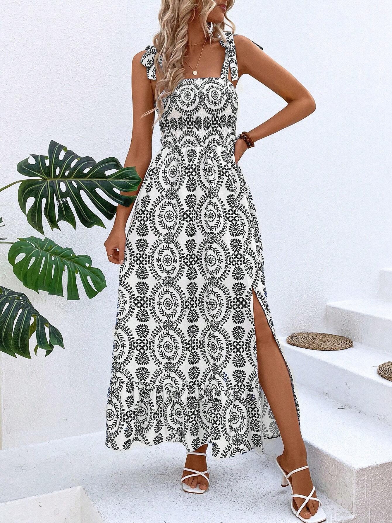 Robe d'été à bretelles pour femme Sally