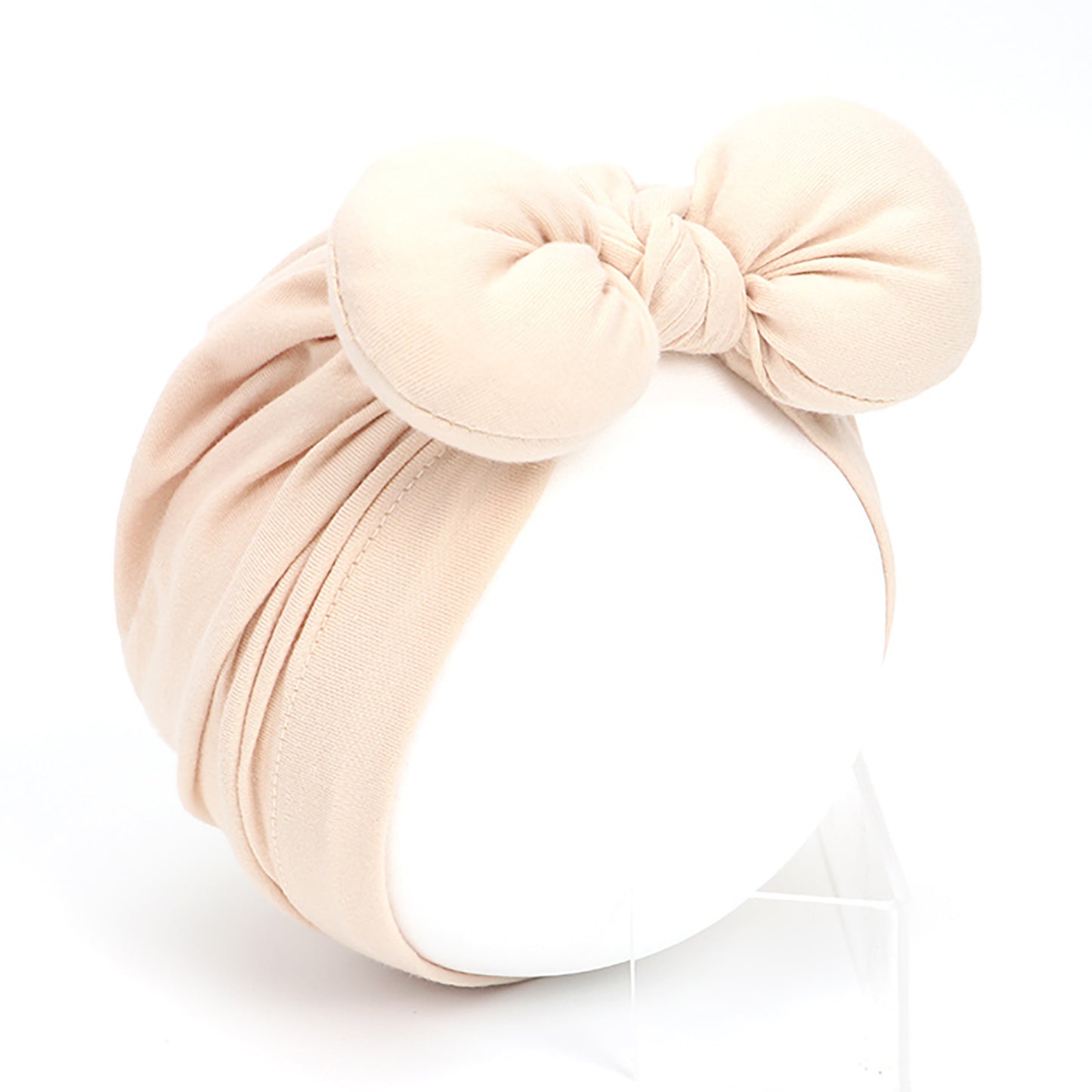Bonnet-turban à nœud papillon pour fille