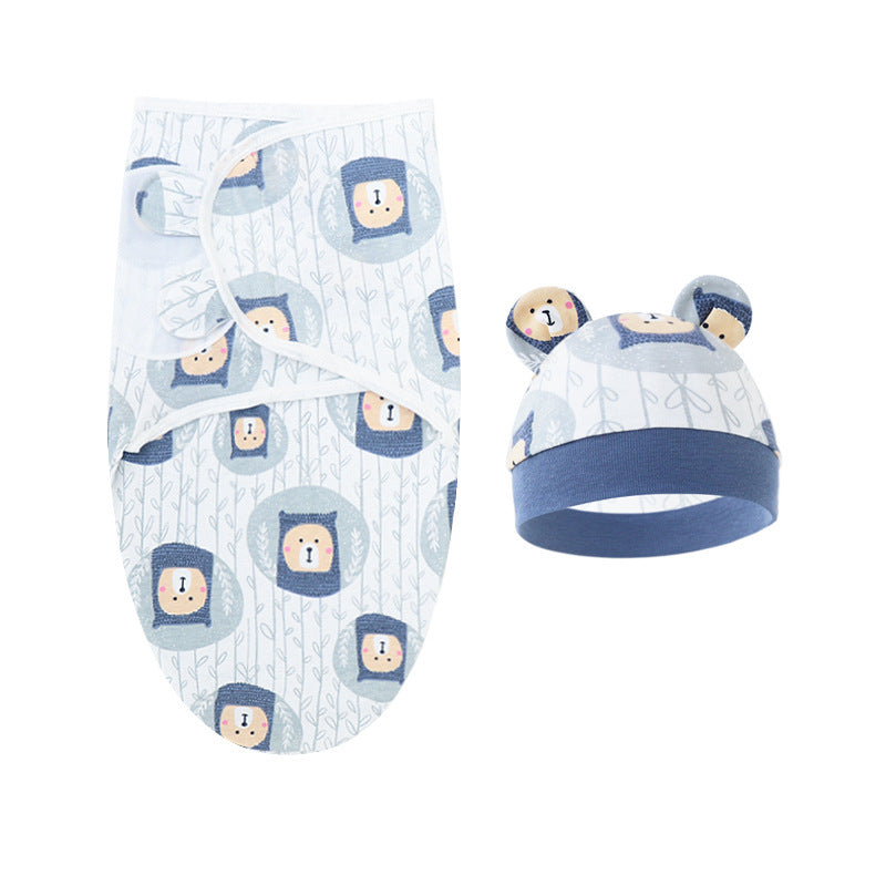 Couverture d'emmaillotage avec bonnet