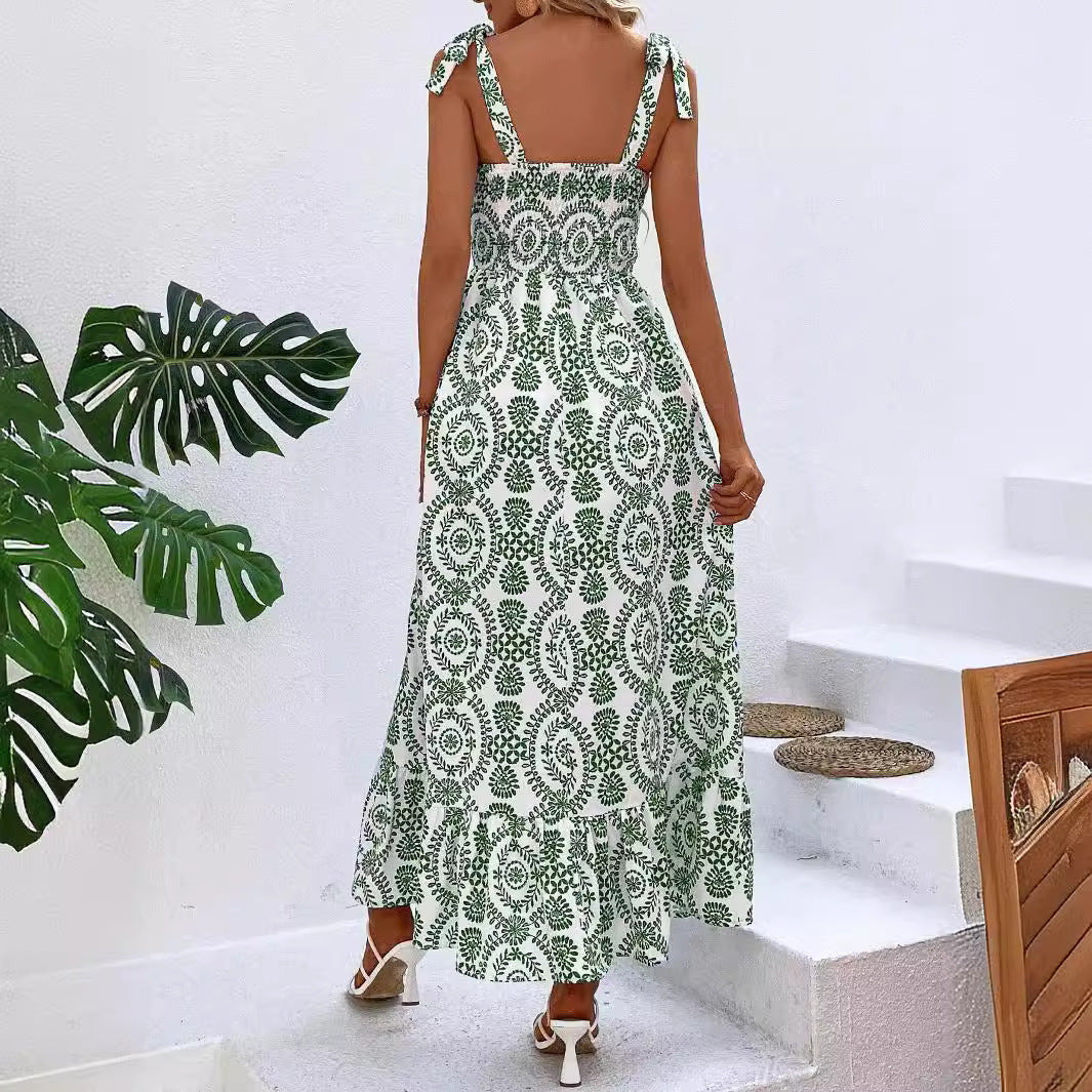 Robe d'été à bretelles pour femme Sally