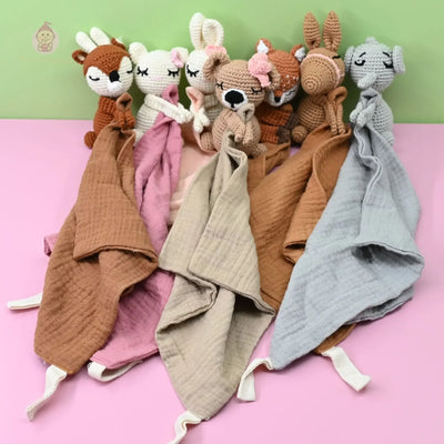 Peluche câline avec mini serviette - Mum&Choupinou