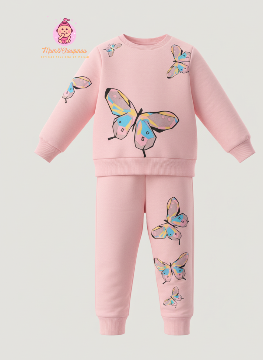 Ensemble fille pantalon et pull