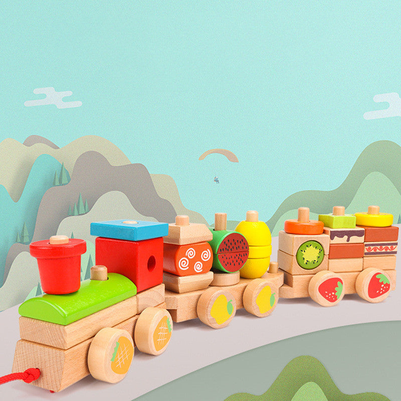Train en bois à assembler
