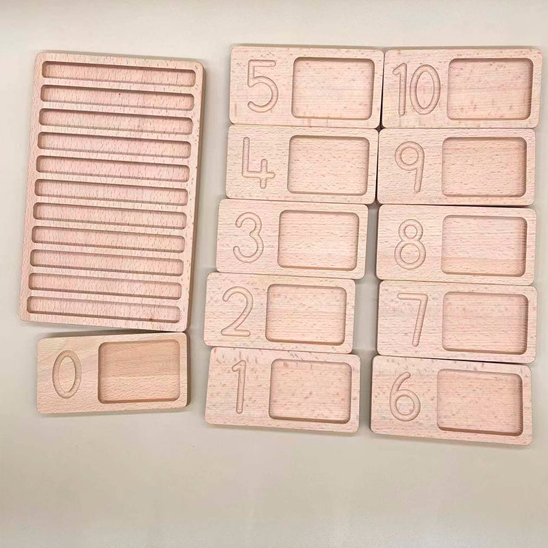 Ensemble de 10 planches de comptage Montessori