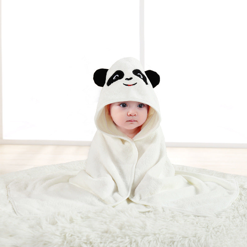 Serviette de bain douce avec cape pour bébé