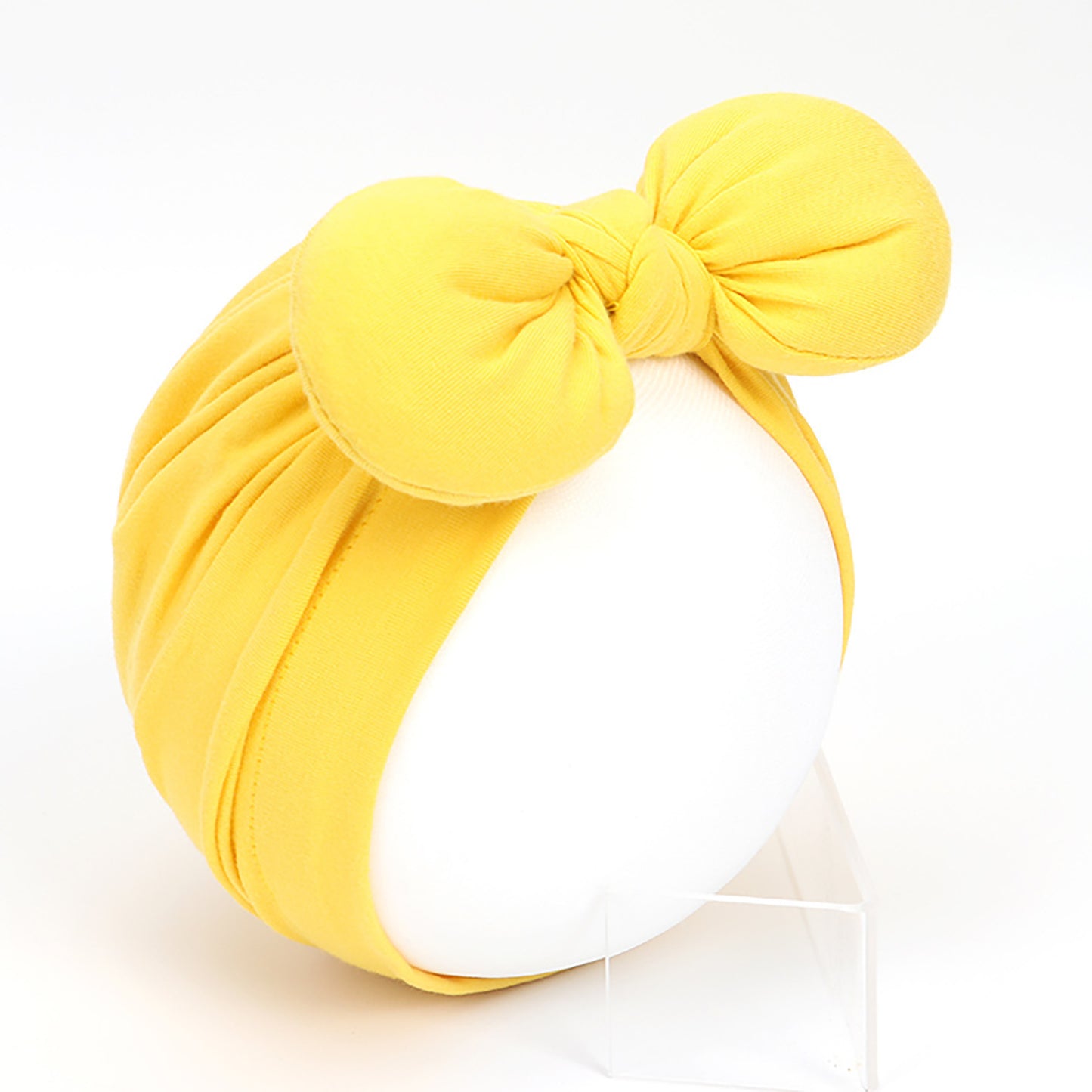 Bonnet-turban à nœud papillon pour fille