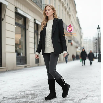 Bottes de neige fourrées femme