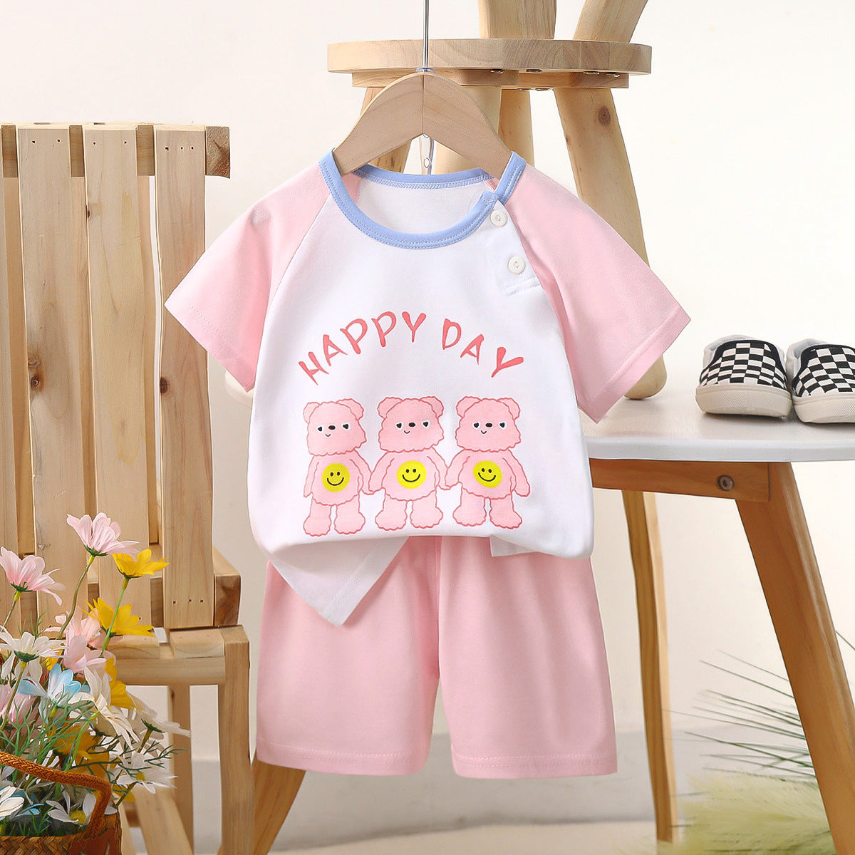 Ensemble enfant short et t-shirt d'été