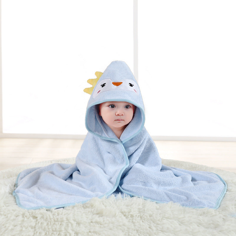 Serviette de bain douce avec cape pour bébé