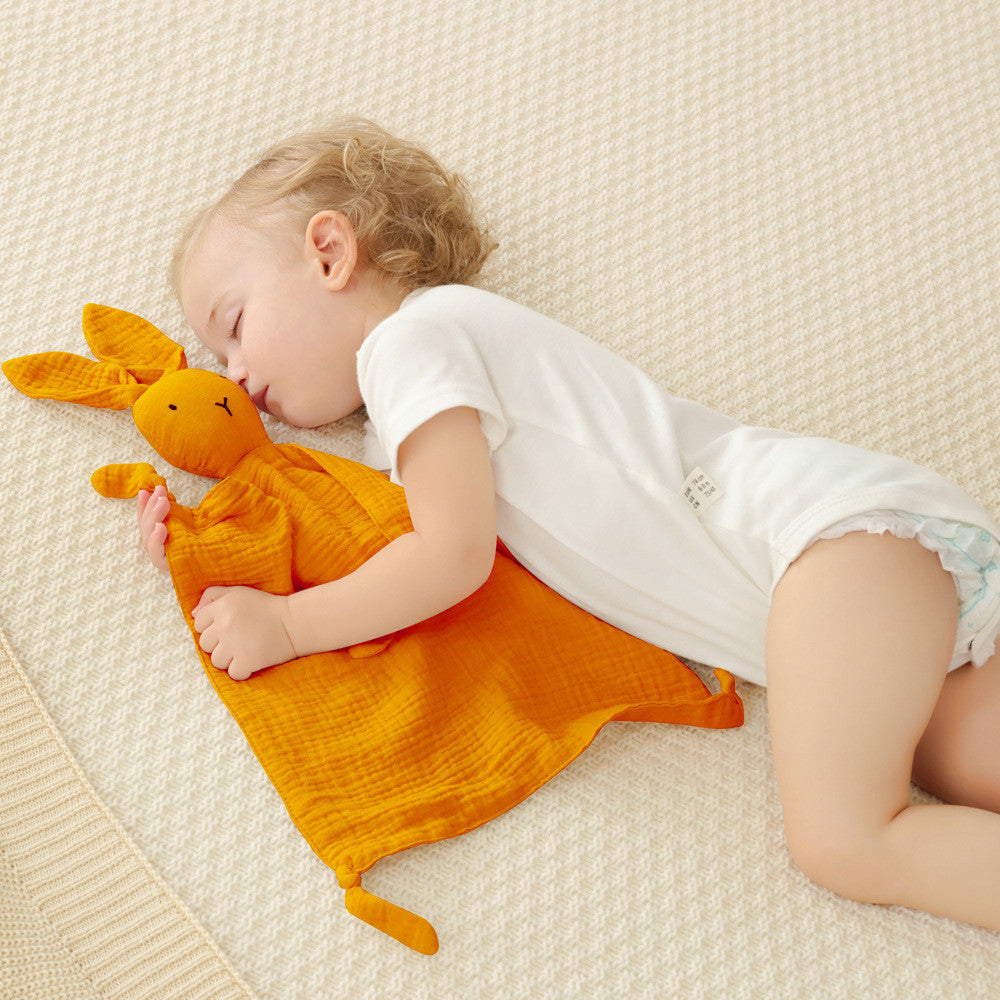 Doudou avec serviette en gaze