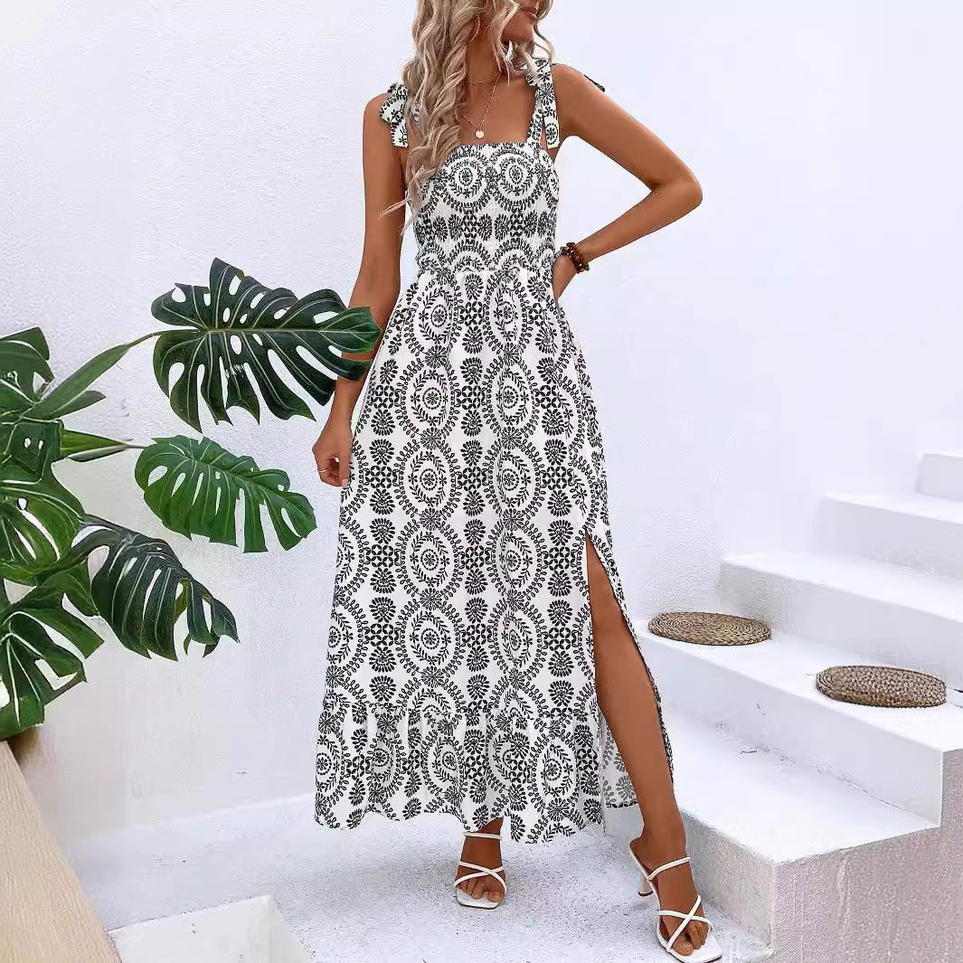 Robe d'été à bretelles pour femme Sally