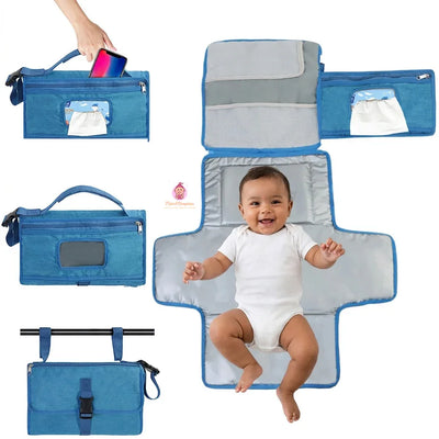 Tapis à langer pratique avec rangement intégré