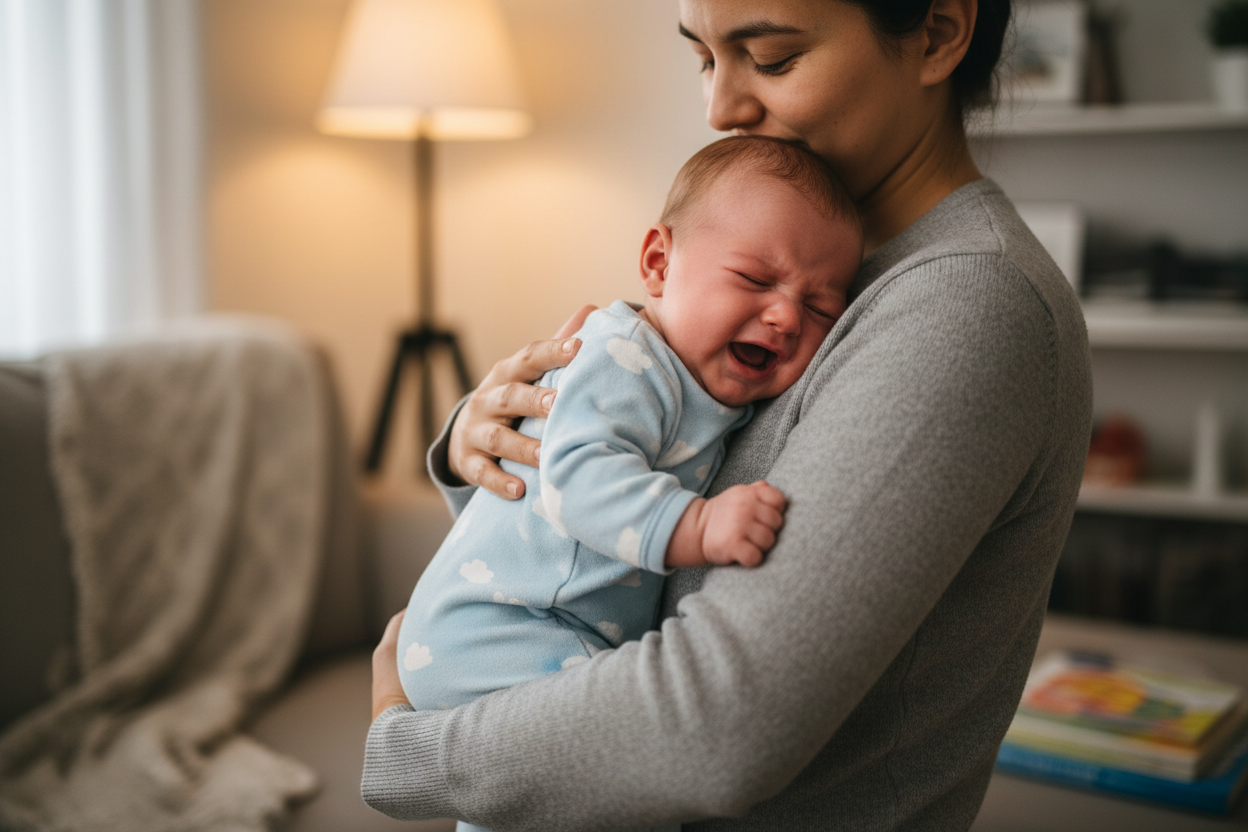 Portage bébé et coliques : ce que dit vraiment la science