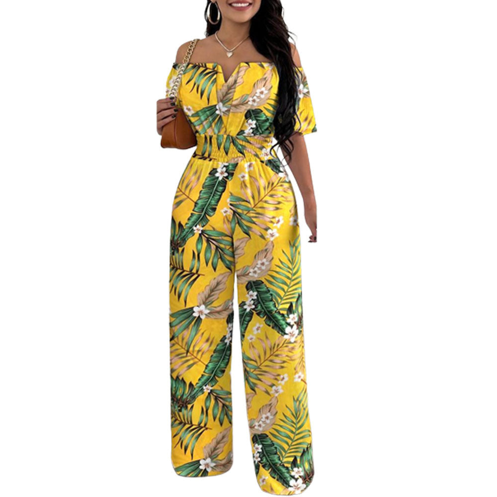 Combinaison ample à col dénudé pour femme