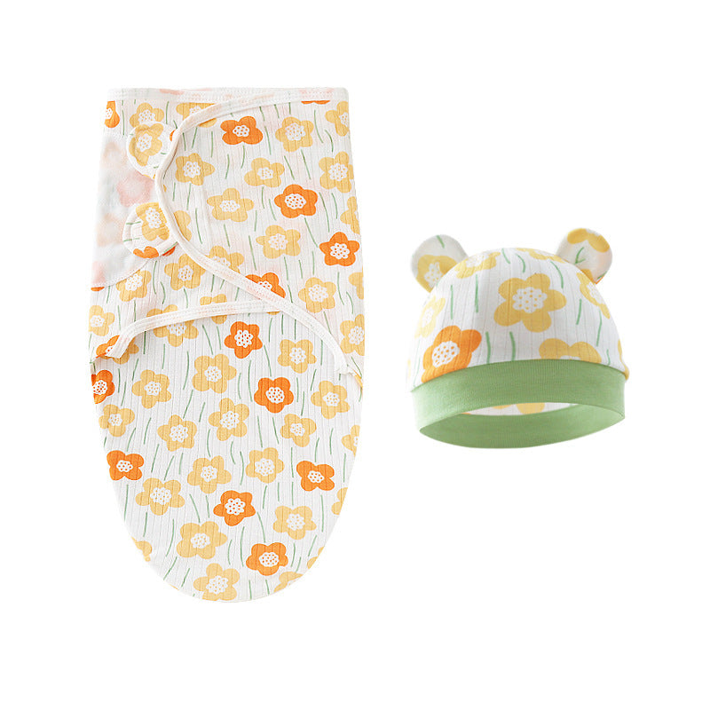 Couverture d'emmaillotage avec bonnet