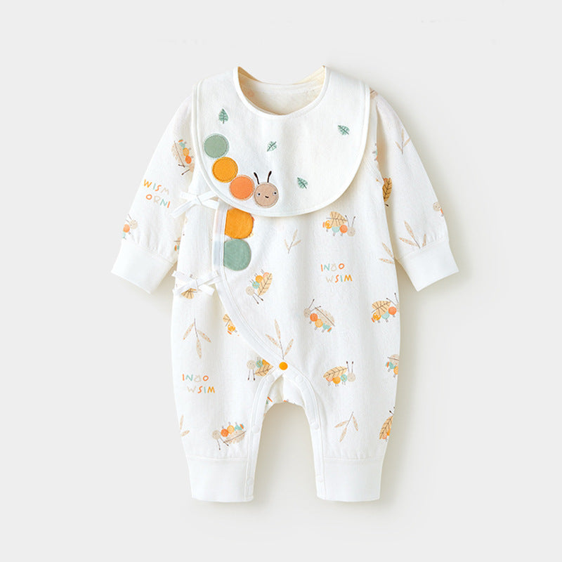 Barboteuse bébé avec bavoir