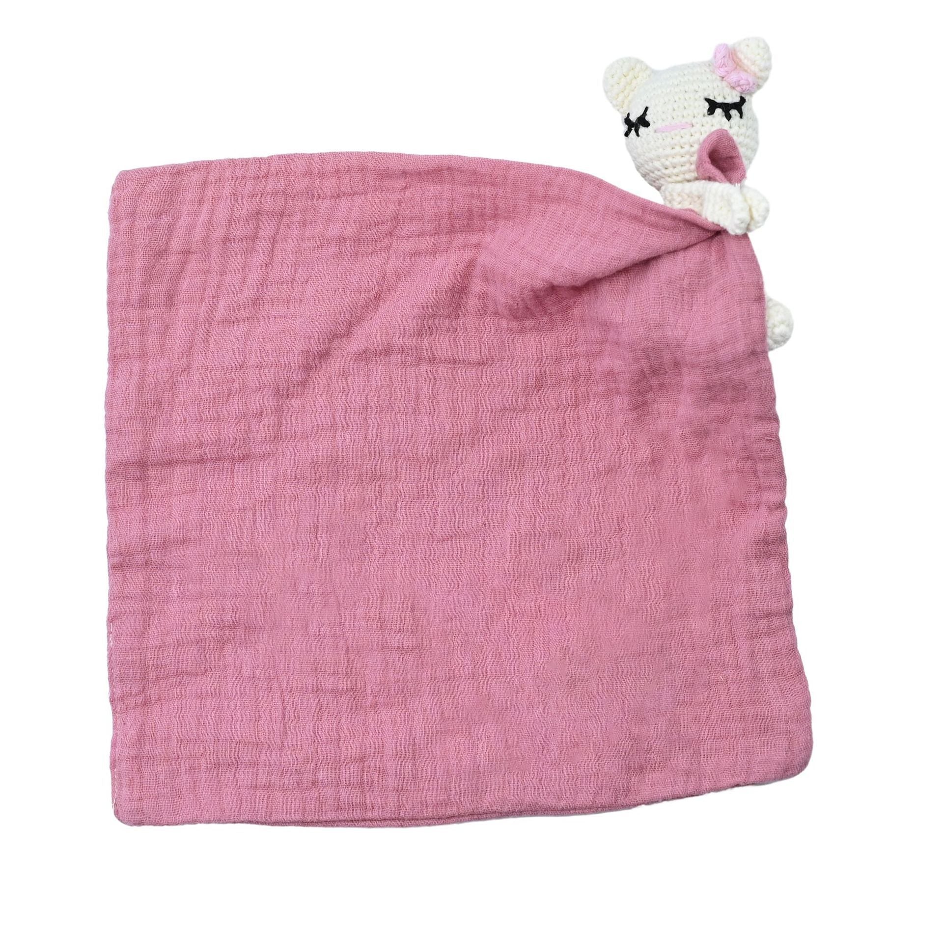 Peluche câline avec mini serviette