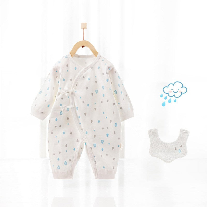 Barboteuse bébé avec bavoir