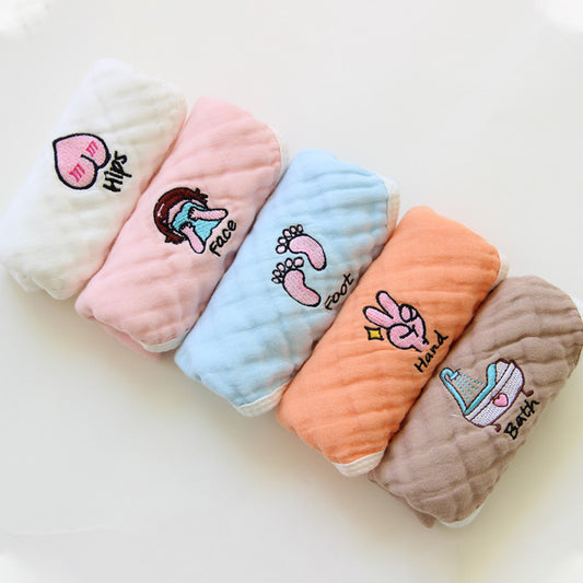 Lot de 5 mini serviettes pour bébé
