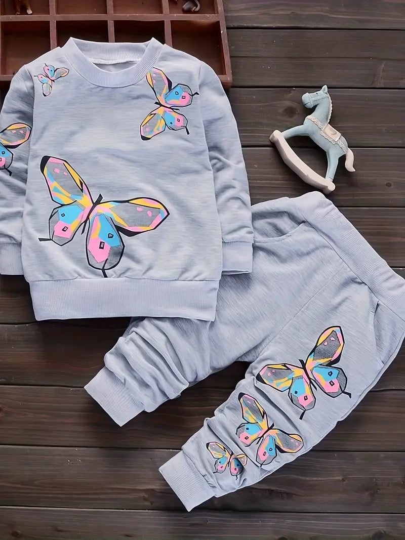 Ensemble fille pantalon et pull