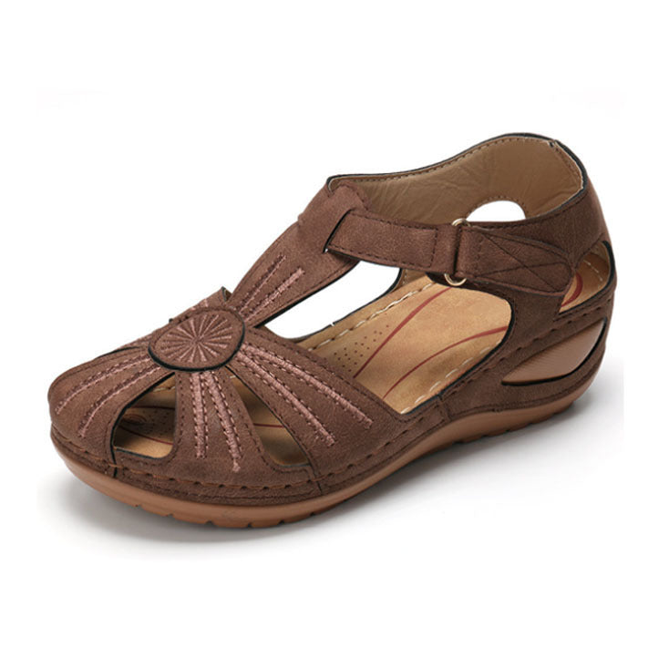 Sandales compensées à bout rond Classy