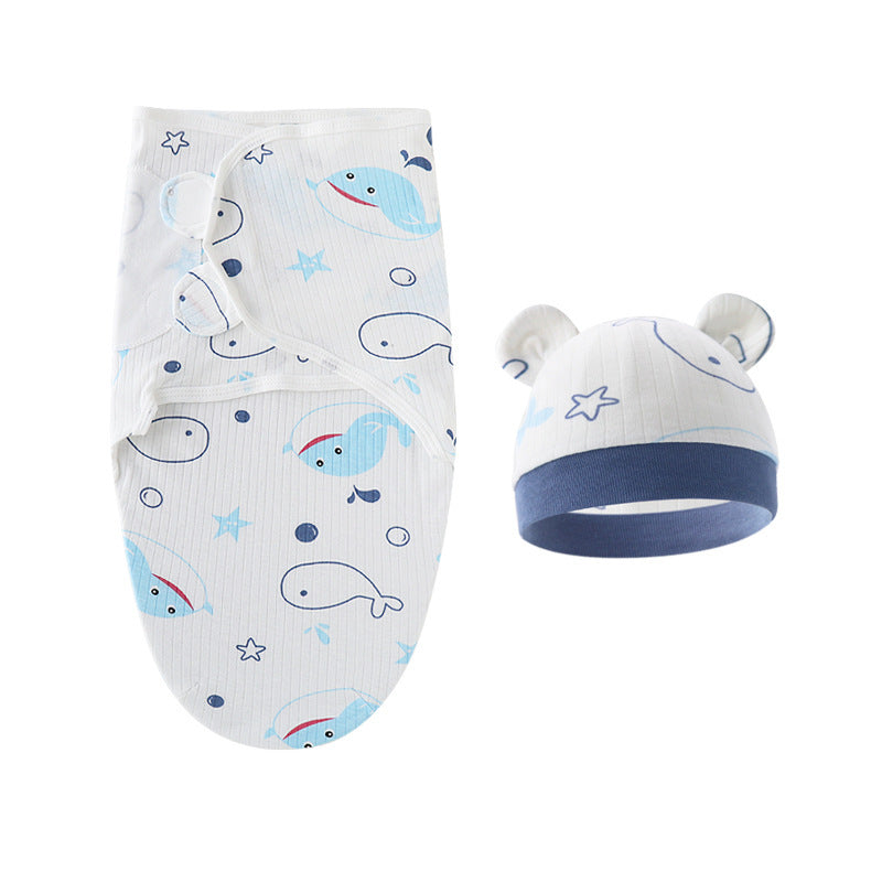 Couverture d'emmaillotage avec bonnet