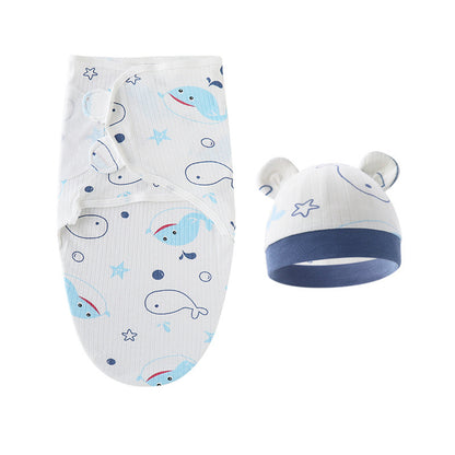 Couverture d'emmaillotage avec bonnet
