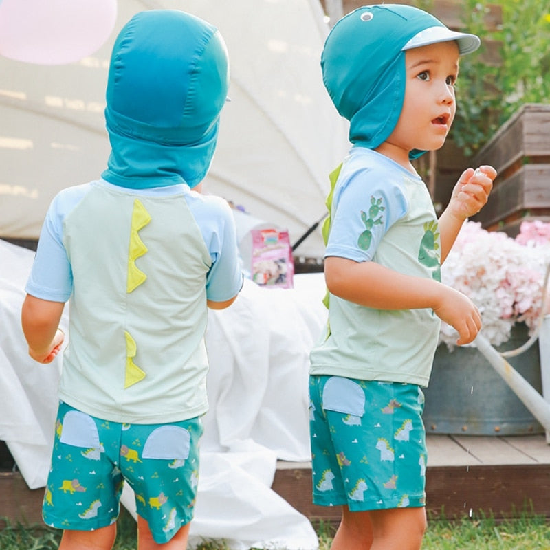 Ensemble tenue de plage pour enfant Dino