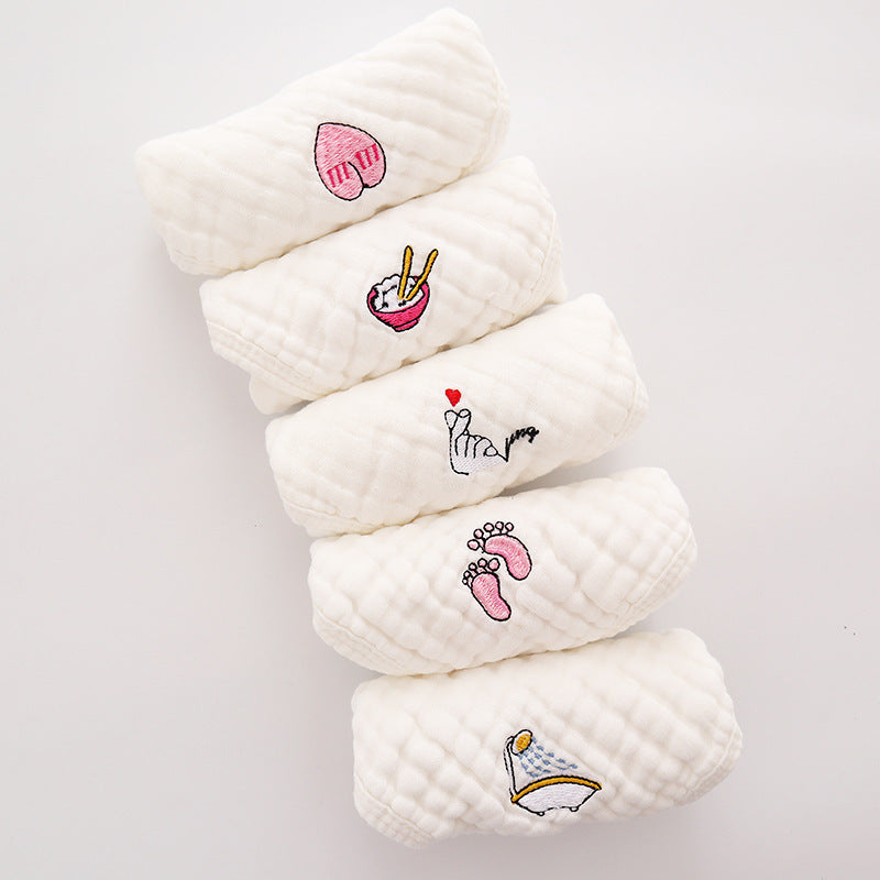 Lot de 5 mini serviettes pour bébé