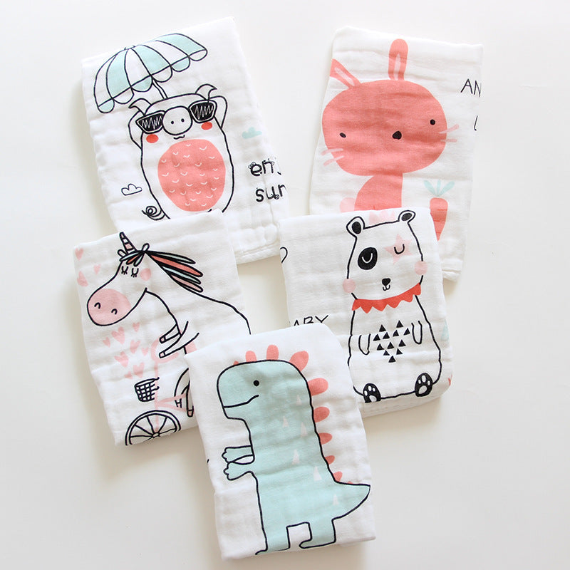 Lot de 5 mini serviettes pour bébé