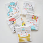 Lot de 5 mini serviettes pour bébé