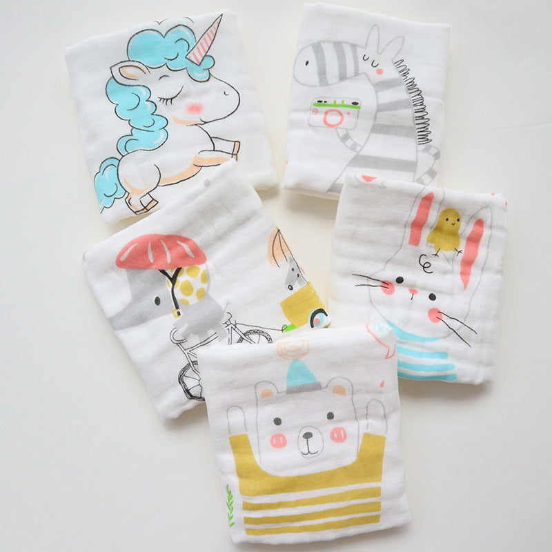 Lot de 5 mini serviettes pour bébé