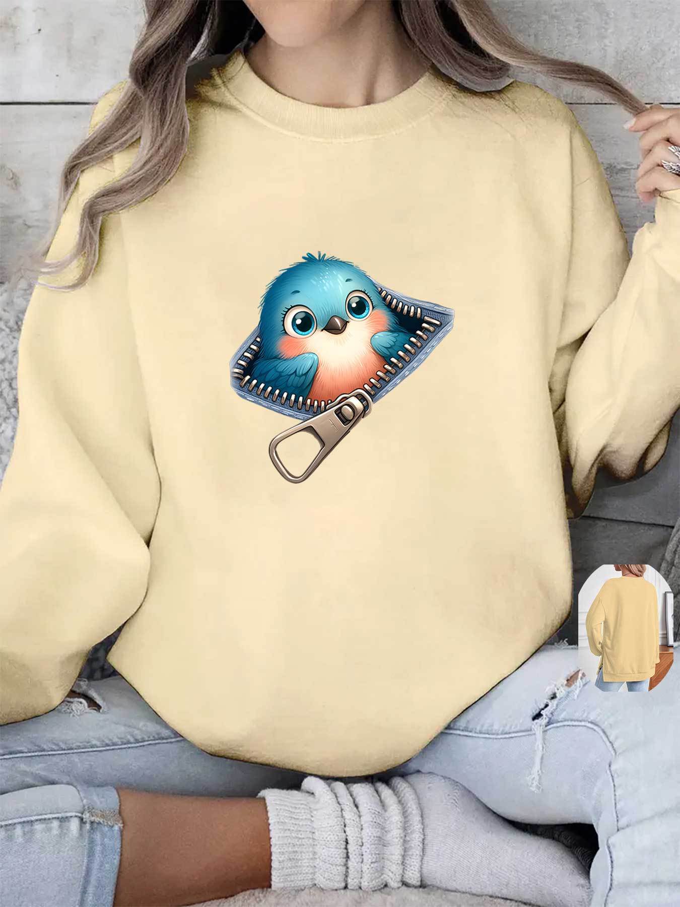 Sweatshirt de grossesse Oiseau Mignon