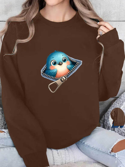 Sweatshirt de grossesse Oiseau Mignon