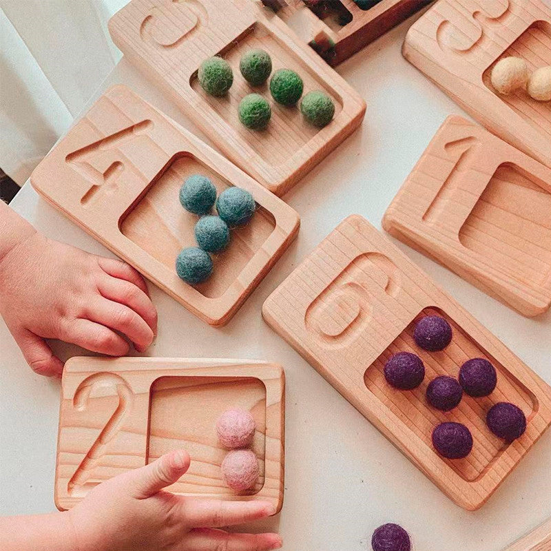 Ensemble de 10 planches de comptage Montessori