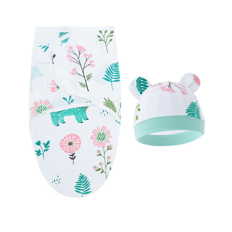 Couverture d'emmaillotage avec bonnet