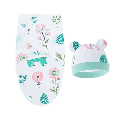 Couverture d'emmaillotage avec bonnet