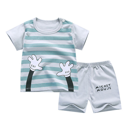 Ensemble 2 pièces en coton pour garçon Mickey Mouse