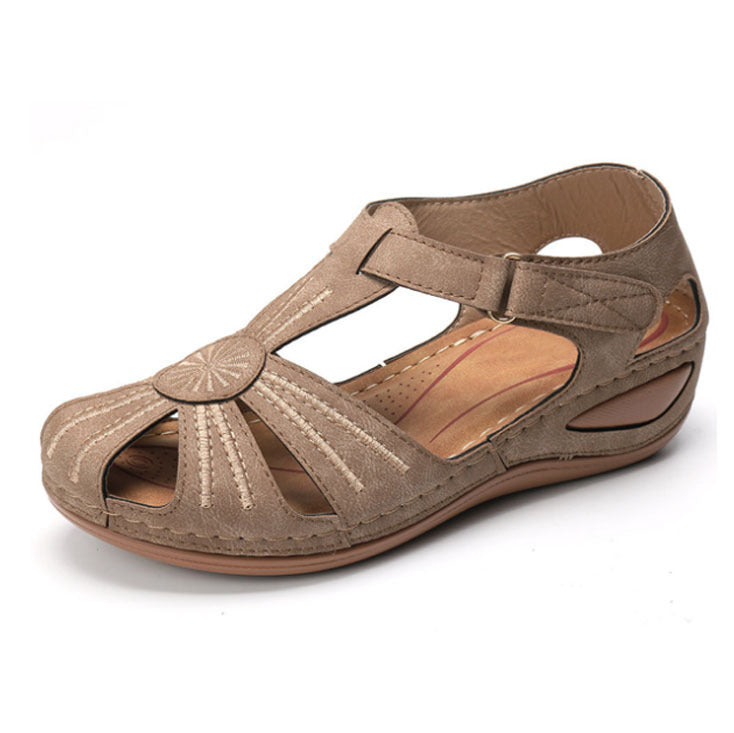 Sandales compensées à bout rond Classy