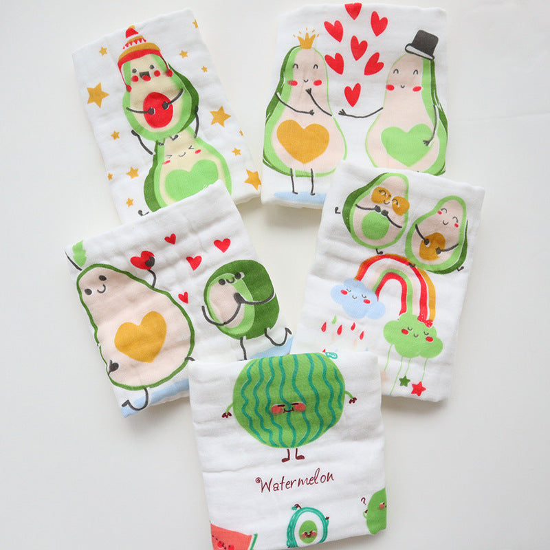 Lot de 5 mini serviettes pour bébé