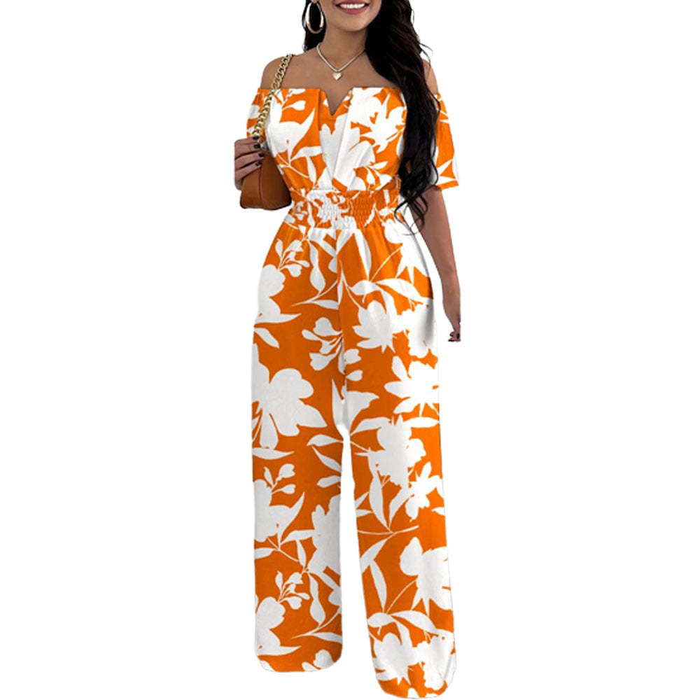 Combinaison ample à col dénudé pour femme