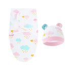 Couverture d'emmaillotage avec bonnet