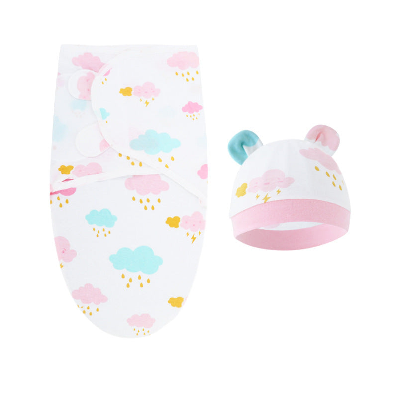 Couverture d'emmaillotage avec bonnet