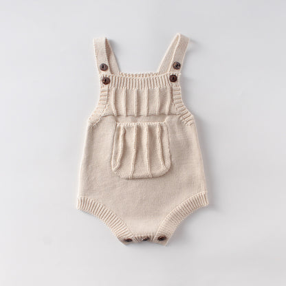 Combinaison en laine tricotée pour fille