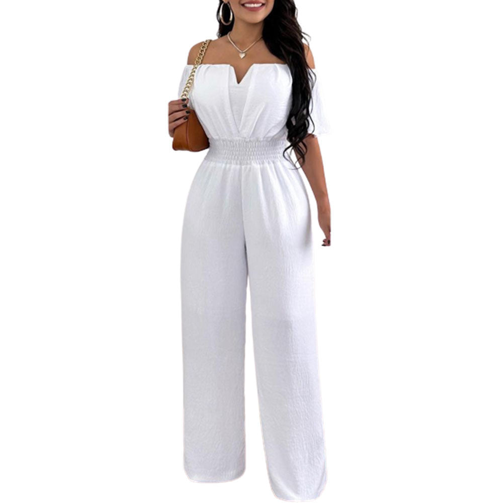 Combinaison ample à col dénudé pour femme