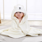 Serviette de bain douce avec cape pour bébé